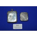 Two Hallmarked Silver Vesta Cases