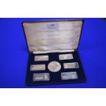1975 UK Commemorative Sterling Silver Medals and Ingots ~7_1/2oz total
