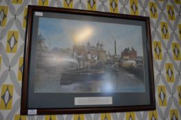Framed Print "Town Dock Reflections" by Adrian Thompson