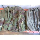 Military Surplus Including European Green Jacket, DPM Wet Weather Jacket, etc.