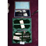 Cased Sewing Sets, Button Hooks, etc.
