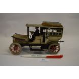 Gunthermann Georgian Tinplate Clockwork Car Circa 1914