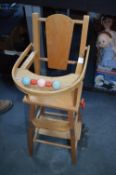 Child's Convertibles Pushalong Highchair