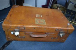 Vintage Leather Suitcase