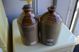 Two Stoneware Flagons