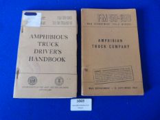 Two Amphibious Vehicle Training Manuals 1944 and 1955