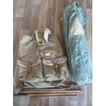 Vintage Rucksack and Tent