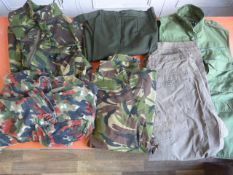 Mixed Lot of Civilian and Military Surplus Including DPM Jacket, Trousers, etc.