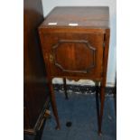 Georgian Walnut Veneer Pot Cupboard on Cabriole Legs