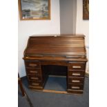 1930's Oak Roll Top Desk