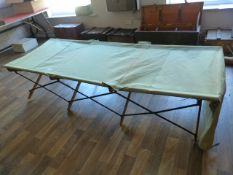 Wood & Metal Framed Campaign Bed