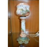 Decorative Painted Glass Lamp