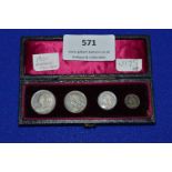 Cased Set of 1900 Maundy Money