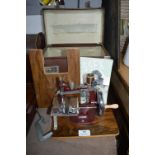 Vintage Essex Miniature Sewing Machine with Original Carry Case, Instructions and Accessories