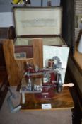 Vintage Essex Miniature Sewing Machine with Original Carry Case, Instructions and Accessories