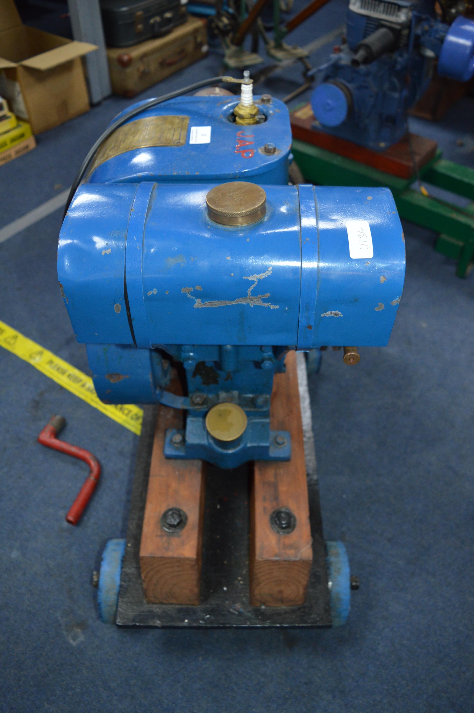 Jap Model 4/2 Stationary Engine Mounted on Trolley - Image 4 of 4