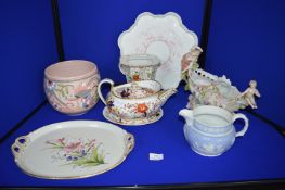 Victorian and Other Decorative Pottery, Dishes, Plates, Teapots, etc. plus Poole Vase