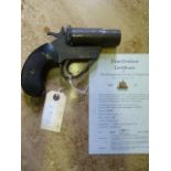 Berridge No.02 Mk.V 1" Flare Pistol with Current Deactivation Certificate