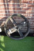 Wooden Barrel Wheel for Restoration