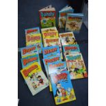 Quantity of Beano, Dandy, Topper, and Breezer Annuals