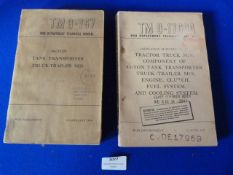 Two Tractor/Transporter Manuals 1944 and 1945