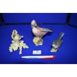 Two Beswick and One Royal Worcester Bird Figures