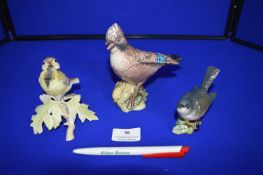 Two Beswick and One Royal Worcester Bird Figures