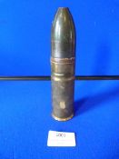 Inert WWI German Shell dated 1917, height 17cm