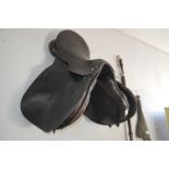 General Purpose Leather Saddle 18.5" Medium, made by Cooper's of Bridlington