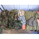 Military Surplus Including T-Shirts, DPM Jackets and Trousers, etc.