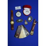 Wristwatches, Brooches, Jewellery, etc.
