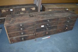 Mahogany Bank of Drawers