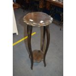 Plant Stand with Scalloped Edge