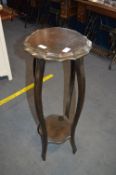 Plant Stand with Scalloped Edge