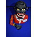 Reproduction Cast Iron Moneybox - Ethnic Figure