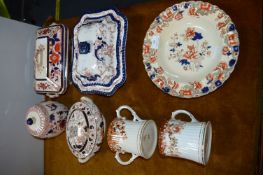 Assorted Victorian Pottery; Copeland Dish, Tureens, etc.