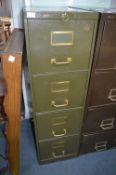 RoNeo Green Metal Four Drawer Filing Cabinet with Key