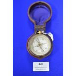 Marine Pocket Compass and Barometer with Leather Case by Ben Franks Optician Hull