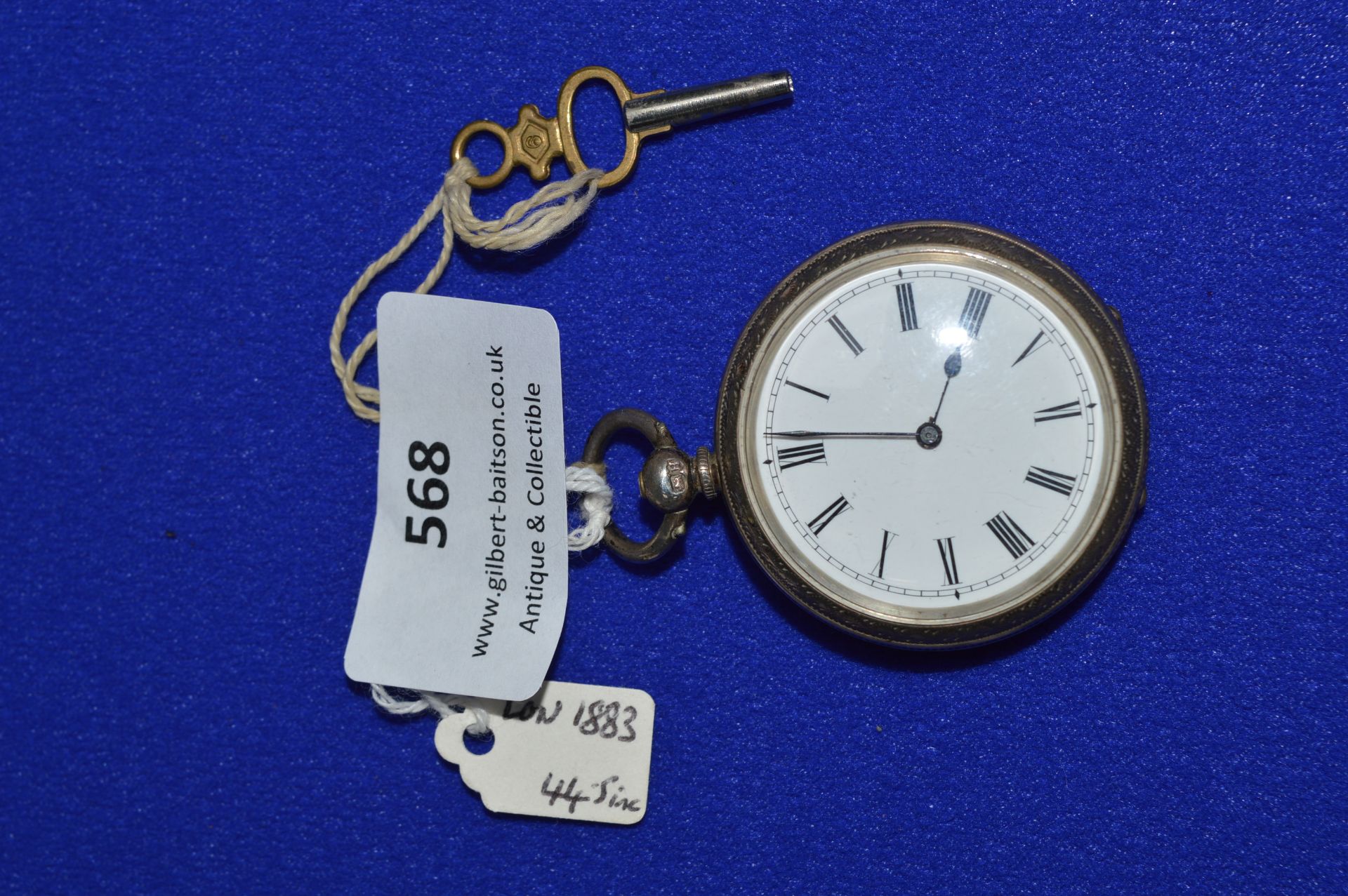 Silver Pocket Watch London 1883 ~44.5g gross