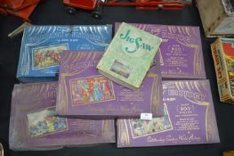 Five Pageant of History Vintage Jigsaw Puzzles plus a Boat Race Jigsaw Puzzle