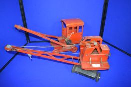 Two 1960's Triang Tinplate Cranes