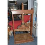 Large Victorian Oak Cider Press