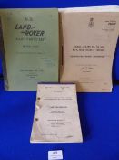 Four Post War Vehicle Manuals