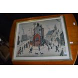 Lowry Print - Street in Clitheroe