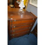 Victorian Four Drawer Mahogany Drop Front Chest