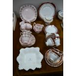 Part Tea Sets by Royal Stafford, Crown Regent, and a Shelley Dish