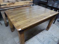 Heavy Wooden Dining Table ~135x91x78cm