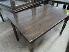 Dark Stained Wooden Dining Table ~120x75x77cm