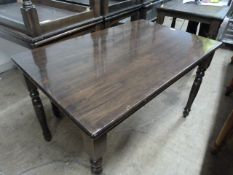 Dark Stained Wooden Dining Table ~120x75x77cm