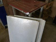 Small Preparation Table ~62x62x90cm and Two Alloy